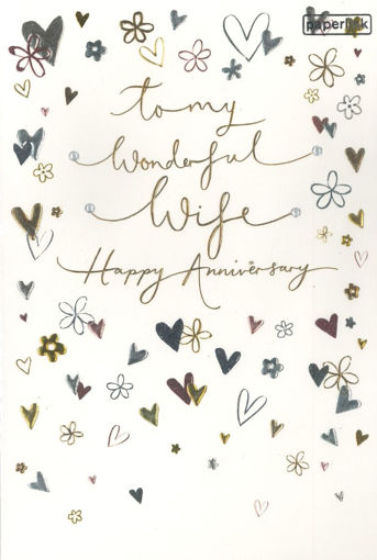 Picture of WONDERFUL WIFE ANNIVERSARY CARD